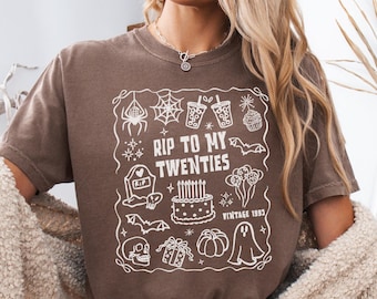 Death to My 20s Shirt, Comfort Colors Funny 30th Birthday Tshirt, Funeral for My Youth Tee, RIP to My 20s Bday Party Top, Vintage 1995 Gift