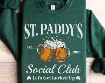 Saint Patricks Day Drinking Team Sweatshirt, Shamrock Crewneck, Irish St Paddys Pub Crawl Top, Group Matching Beer Lover Shirt Bartender Tee