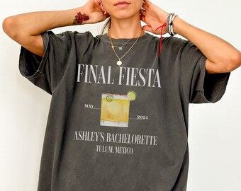 Final Fiesta Shirt, Comfort Colors Mexico Bachelorette Crewneck, Tequila Margarita TShirt, Tulum Girls Trip Tee, Spicy Marg Mrs Bride Top