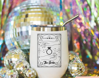 Coven Bachelorette Party Wine Tumbler Tarot Spooky Bachelorette Party Coffee Mug Bride and Coven Gothic Bachelorette Cup Witchy Wedding Mug