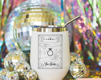 Coven Bachelorette Party Wine Tumbler Tarot Spooky Bachelorette Party Coffee Mug Bride and Coven Gothic Bachelorette Cup Witchy Wedding Mug