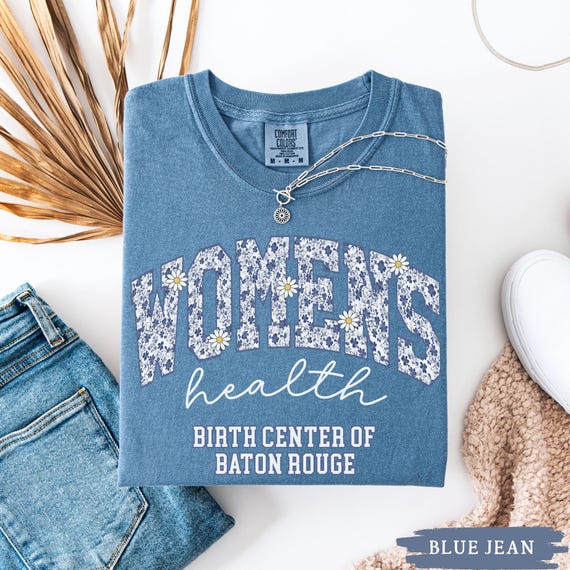 Custom Toile Womens Health Shirt, Comfort Color Floral OB GYN