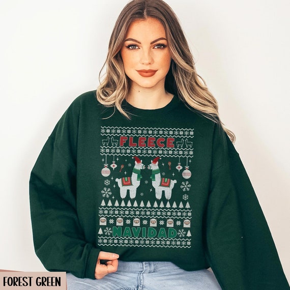 Fleece Navidad Alpaca Shirt Cute Christmas Alpacas Gift Tee Fleece Navidad Alpaca Shirt Cute Christmas Alpacas Gift Tee