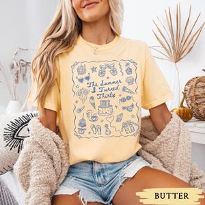 30th Birthday Shirt, Comfort Colors Summer I Turned Thirty Bday Party Tee, Custom Thirtieth Birthday Gift, Coastal Beach Summer Birthday Top Butter