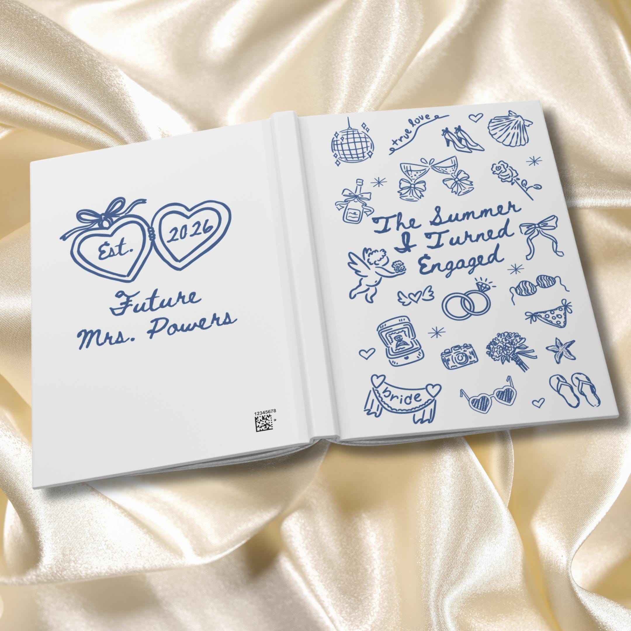 Engaged Journal Custom Summer I Turned Engaged Wedding Planning Journal, Future Mrs ...