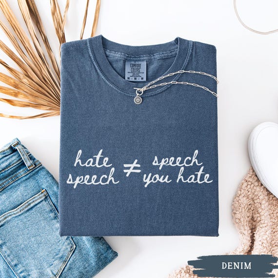 Funny Free Speech Politics Shirt, Comfort Colors Political Protest Meme Crewneck, Conservative Republican Graphic Tee, Patriot Justice Gift
