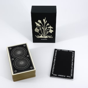 Deck Oracle Poesis par Andrea Wan - Cadeaux de pratique de l'intuition et de la divination magiques pour les empathes