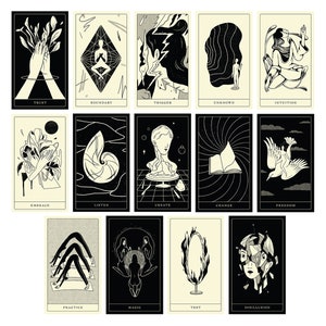 Poesis Oracle by Andrea Wan 77-card indie Deck for divination & Intuition Art and Poetry image 5