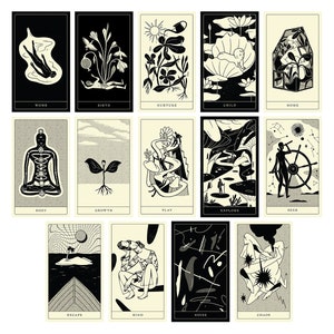 Poesis Oracle by Andrea Wan 77-card indie Deck for divination & Intuition Art and Poetry image 6