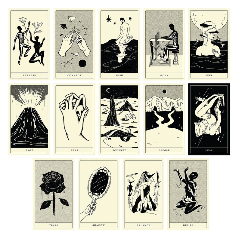 Poesis Oracle by Andrea Wan 77-card indie Deck for divination & Intuition Art and Poetry image 9