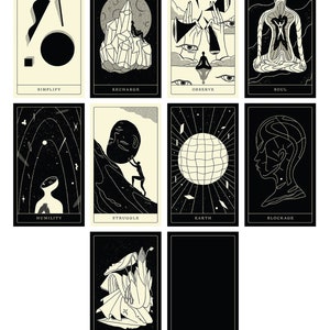 Poesis Oracle by Andrea Wan 77-card indie Deck for divination & Intuition Art and Poetry image 10