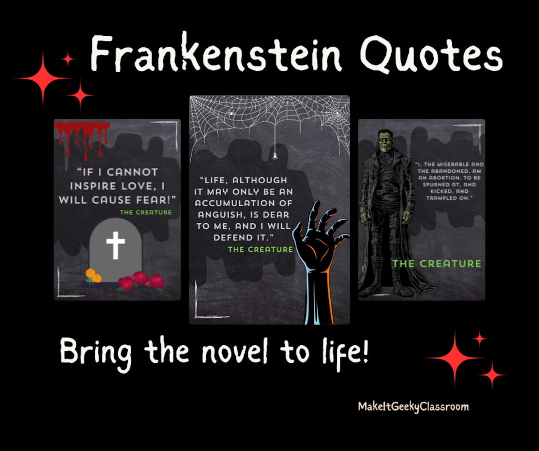 Frankenstein Classroom Posters; Frankenstein Quotes; Mary Shelley ...