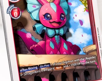 Elizamon - Digimon Trading Card shadowbox