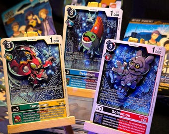 3D Digimon Shadowbox Art – Tentomon, Betamon & Gotsumon | Handmade Hacker’s Memory Display