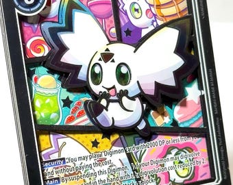 Calumon - Digimon Trading Card shadowbox