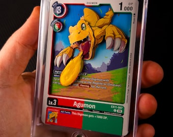 Agumon - Digimon Trading Card shadowbox