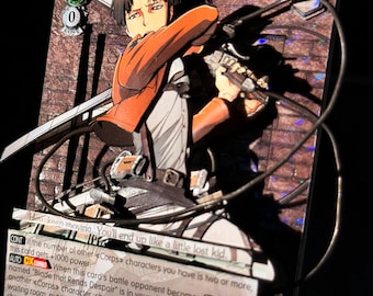 3D Attack on Titan Trading Card ("To Seize Freedom" Levi - Weiss Schwarz)