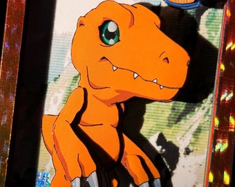 Handmade Agumon 3D Shadowbox Card – Digimon Animated Series