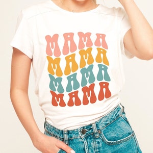 Mama Retro Tee Shirt, Mama Retro Shirt, Mother&#39;s Day Shirt, Mama Mama Mama Shirt, Gift For Mom, Mothers Day