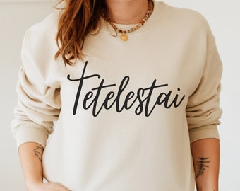 Christian Easter Sweatshirt, Tetelestai Crewneck, John 19 Bible Verse Pullover, It is Finished Scripture, Christian Woman Shirt,Gift for Her