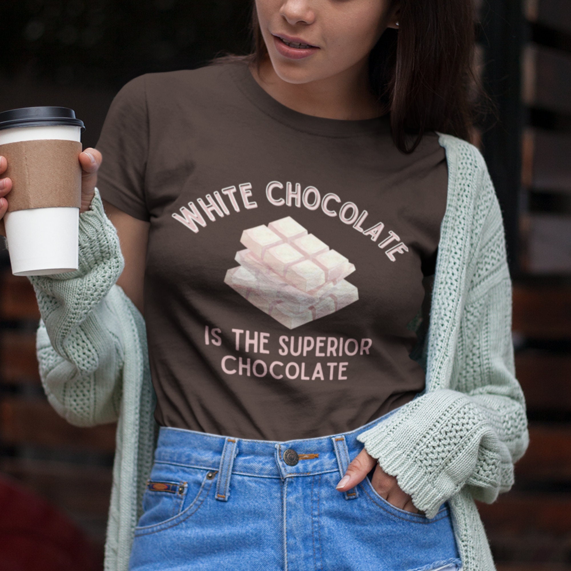 White Chocolate Lover T-shirt, Funny Tee Shirt, Chocoholic Gift