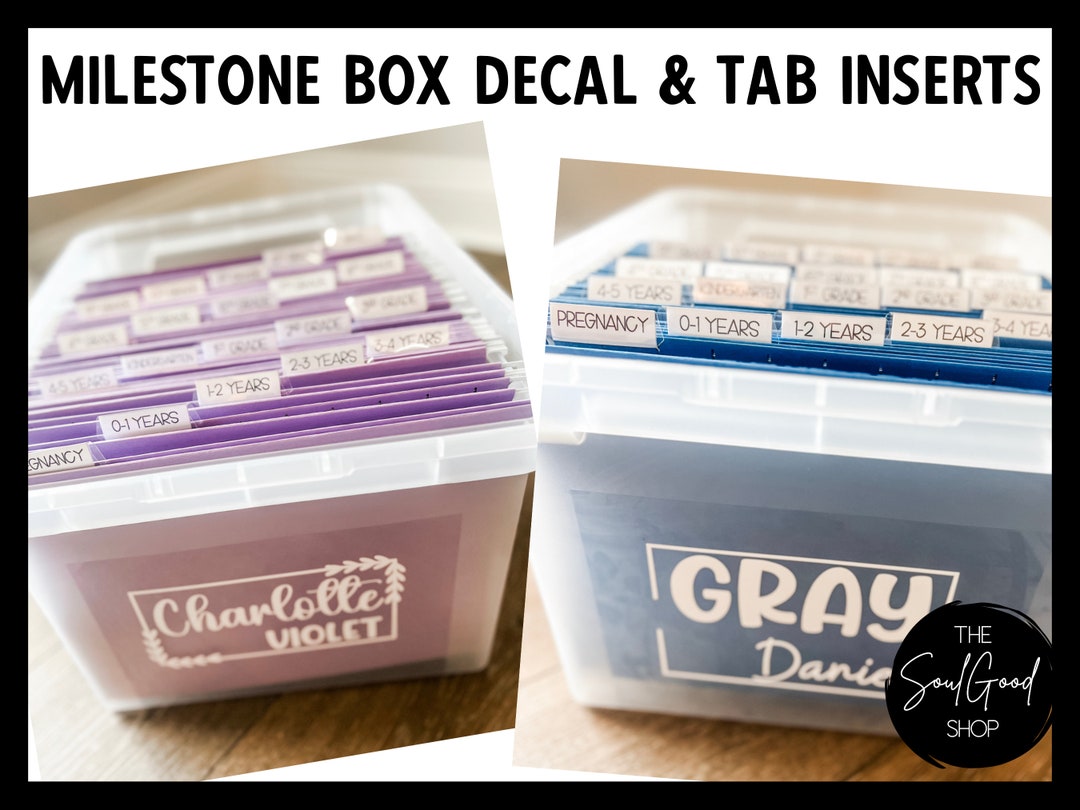 Milestone Box Kit Memory Box Kit Childhood Memories Etsy