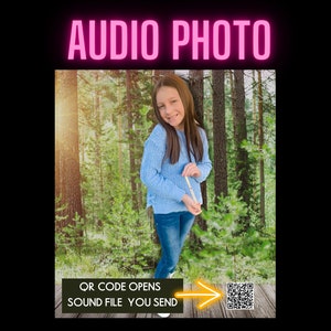 Audio Photo | Custom Audio QR Code on Photo | Photo With Sound | Custom Photo With Sound QR Code | Gift