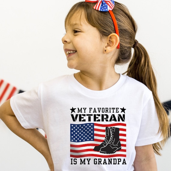 Personalized Veteran's Day T-Shirt: Gift for Grandpa/Grandma