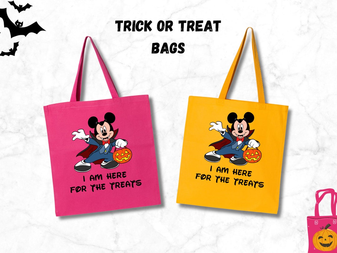 Mickey Mouse Halloween Trick or Treat Tote Bag, I Am Here for the ...