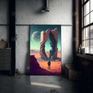 Sci-fi Poster Wall Art Office Poster Art Print Living Room Prints Gaming Room Decoration Digital Download Futuristic Sci Fi Wall Decor