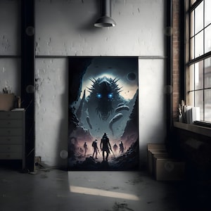 Sci-fi Poster Wall Art Office Poster Art Print Living Room Prints Gaming Room Decoration Digital Download Futuristic Sci Fi Wall Decor