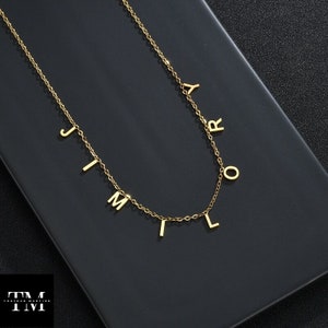 Custom Letter Necklace, Custom Initials, Personalized Name Necklace, Personalized Gift