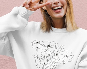 Henri Matisse Sweatshirt Adult, Anemones in a Vase, Unisex Premium Sweatshirt | Henri Matisse Sweater, Matisse Art Tee, Art Lover Gift