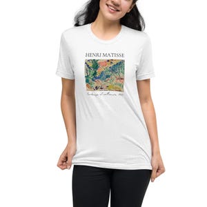Matisse T Shirt Adult Unisex, Landscape at Collioure, Premium Soft Tri-blend Tee | Henri Matisse Shirt, Matisse Art Tee, Art Lover Gift