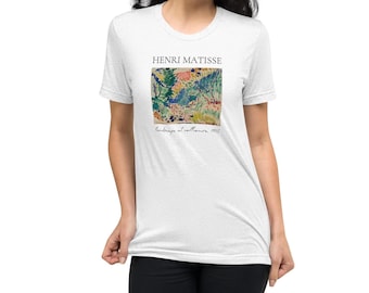 Matisse T Shirt Adult Unisex, Landscape at Collioure, Premium Soft Tri-blend Tee | Henri Matisse Shirt, Matisse Art Tee, Art Lover Gift
