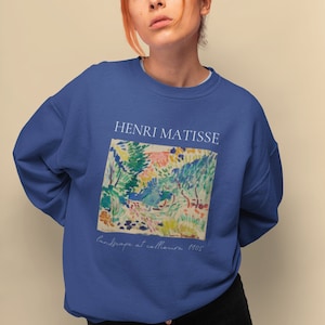 Henri Matisse Sweatshirt Adult, Landscape at Collioure, Unisex Premium Sweatshirt | Henri Matisse Sweater, Matisse Art Tee, Art Lover Gift