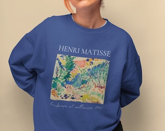 Henri Matisse Sweatshirt Adult, Landscape at Collioure, Unisex Premium Sweatshirt | Henri Matisse Sweater, Matisse Art Tee, Art Lover Gift