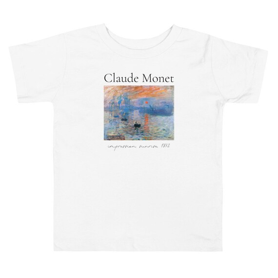Monet T Shirt Toddler, Impression, Sunrise, Famous Art T-shirt 