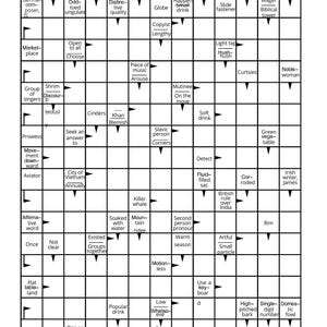 May include: A crossword puzzle titled "Arroword" with a grid of interconnected boxes. Each box contains a clue, and the answers are entered in the direction of the arrow. The puzzle is designed for word enthusiasts.