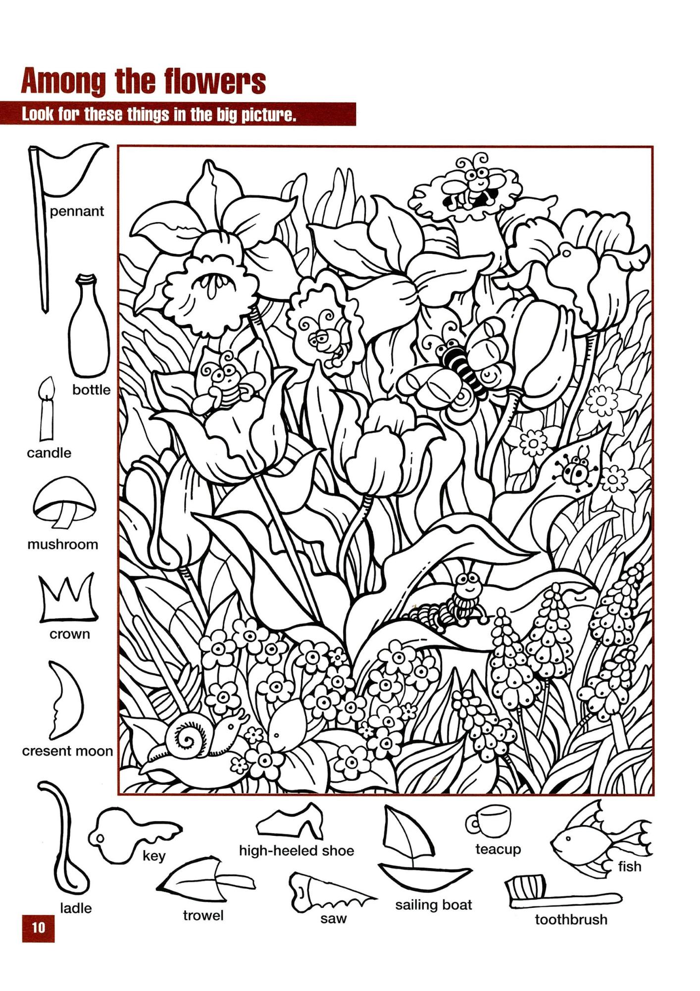 Hidden Pictures Puzzle Book - Brain-boosting Hidden Object Game for Adults and Kids Vol 1.0 - Etsy