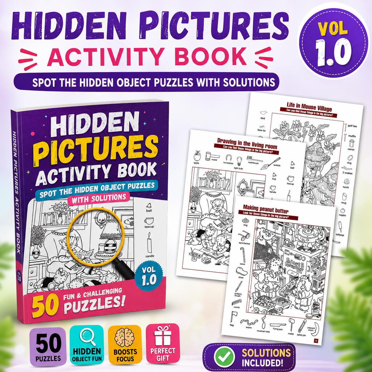 Hidden Pictures Activity Book Spot the Hidden Object Puzzles With ...