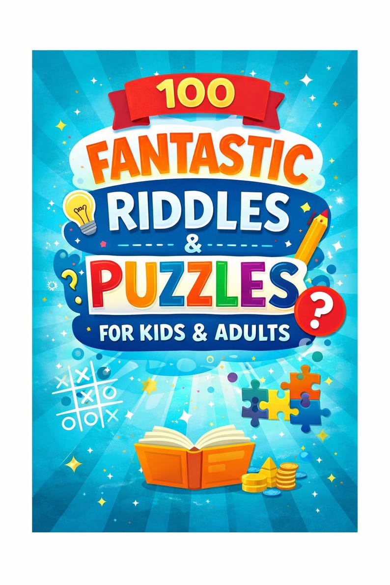 Riddles and Trick Puzzles Activity Book | Brain Teasers for Kids, Teens ...