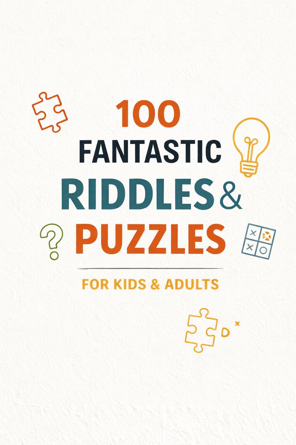 Riddles and Trick Puzzles Activity Book | Brain Teasers for Kids, Teens ...