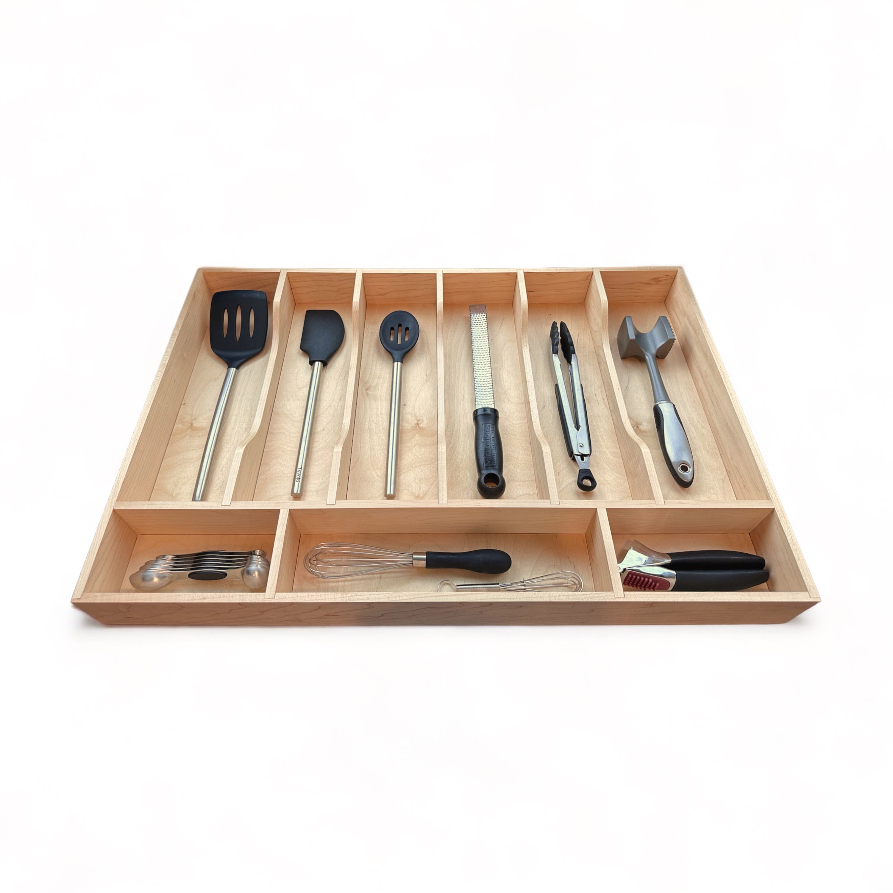 Sanfly Besteckkasten Für Schublade – 40,5x16,5x5,5 Cm, Mit Trennwänden, Aus Kunststoff