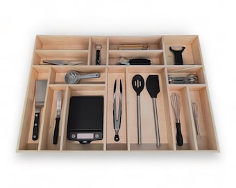 Custom Organizer Drawer Organizer Drawer Insert Drawer Dividers Gifts for Kitchen Housewarming Gift Kitchen Remodel Kitchen Organization