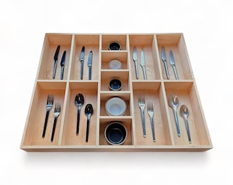 Kitchen Drawer Insert Custom Drawer Organizer for Utensils Housewarming Gift