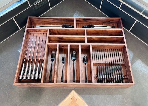 wooden drawer inserts for cutlery