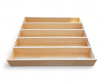 Organizador de cajones ajustable para utensilios, cubiertos y cuchillos. Organizador de cajones de escritorio con separadores ajustables. Ideal como regalo de inauguración.
