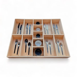 Kitchen Drawer Insert Custom Drawer Organizer for Utensils Housewarming Gift