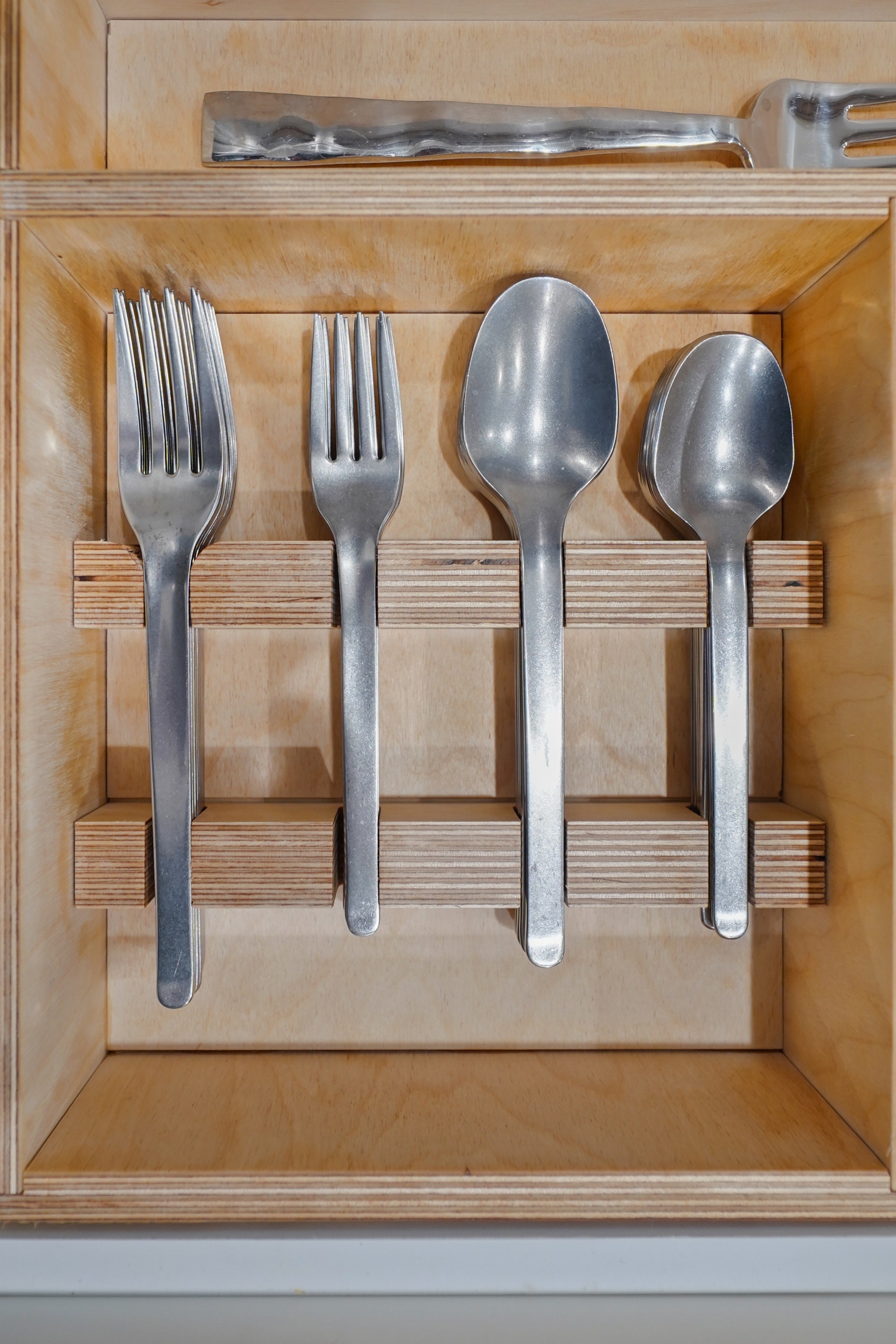 Custom Kitchen Drawer Organizer With Individual Cut Outs for Utensils and  Knives Custom Made From Solid Maple or Walnut 